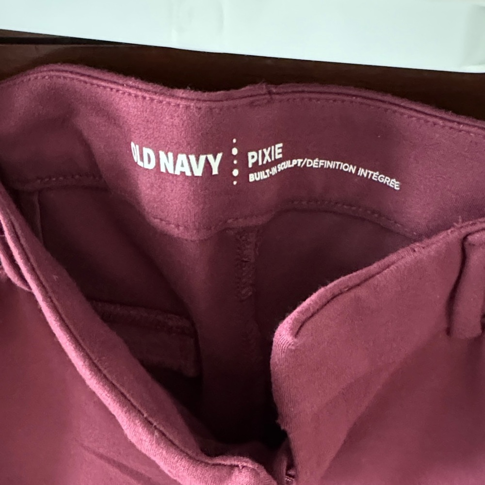 Old Navy Pixie Pants in Berry Plum